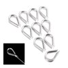 Mtsooning 10PCS Wire Thimble Rigging, M5 Stainless Steel Rope Thimble for 3/16 Inches Diameter Wire Cable