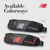 New Balance Running Belt, Fanny Pack Waist Bag for Men and Women, Black, Red, One Size