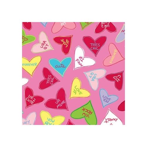 Creative Converting Candy Crush Valentine's Day Beverage Napkins 18 Per Pack