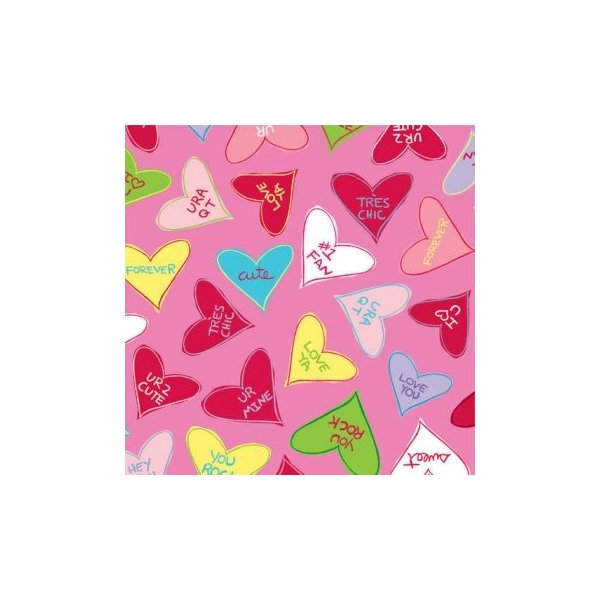 Creative Converting Candy Crush Valentine's Day Beverage Napkins 18 Per Pack