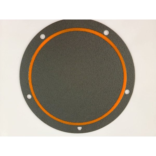 Orange Cycle Parts 5 Hole Derby Cover Foamet for Harley Twin Cam 1999-2017