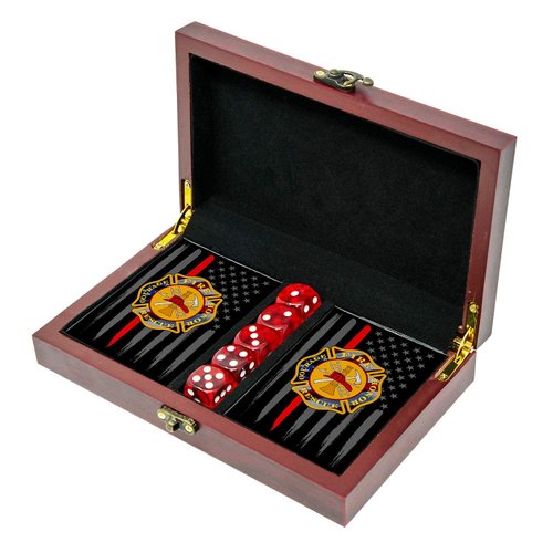 Fireman Playing Cards with Dice - Firefighter Gift Set