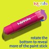 International Arrivals Happido Set of 12 Twistable Tempera Paint Sticks For Kids, Quick Drying, No Mess Art Supplies for Toddlers and Kids Ages 4-6 [CLASSIC COLORS]