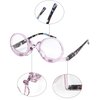U Scinan Universal Presbyopic Glasses Folding Magnifying Reading Eyeglasses Flip-up Lens Make up Glasses +1.0~+4.0 (Purple, 3.5, x)