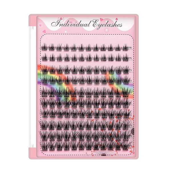 Bodermincer Lashes Clusters 10-12-14-16mm Mixed/14-16-18mm Mixed Lashes Extension Kit lash Clusters Lashes Wispy Eyelash Extension Individual False Eyelash Bunche (14-16-18mm Mixed)