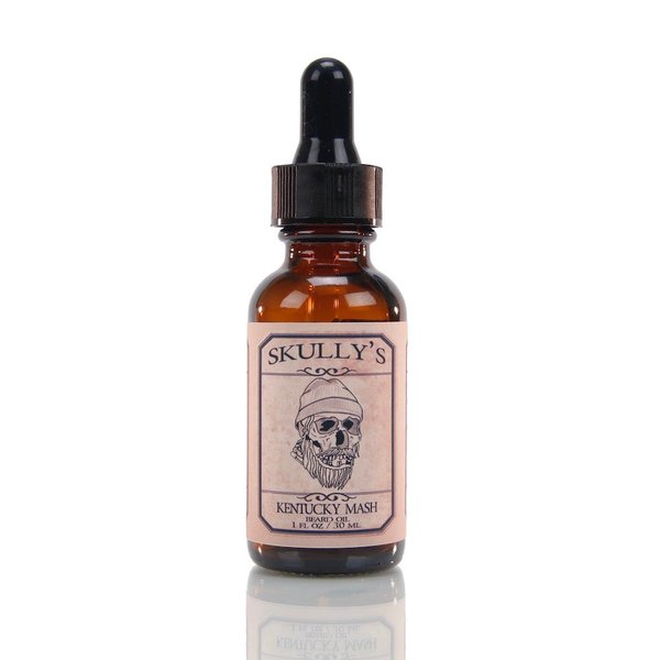 Skully's Kentucky Mash Beard Oil 1 fl. oz (Sandalwood & Spice Scented), Sandalwood Beard oil for Men, Promotes Beard Growth, Softens, Moisturizes