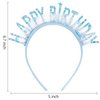 Aprince Blue Birthday Headband Birthday Crown Birthday Tiara Happy Birthday Headband Party Decorations Birthday Crown for Girls