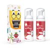 Kids Foam Toothpaste with Strawberry Flavor, Fluoride Free Natural Formula, Foam Toothpaste for Electric Toothbrush(60ml)(2 Pack)