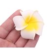 12Pcs White Hawaiian Plumeria Flower Hair Clip Foam Flower Hawaii Hair Clips Hair Pins Artificial Plumeria Hair Clips Hair Accessory Decorations for Beach Bridal Wedding Party Vacation(2.4 Inch)