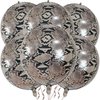 6 Pack Giant 22 Inch 4D Animal Snake Pattern Sphere Foil Balloons Helium Jungle Safari Serpent Animals Metallic Balloons Wildlife Print Balloons for Animal Birthday Theme Backdrop Kids Party