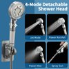 Klleyna Filter Dog Shower-Attachment for Bathtub-Faucet - ON/OFF Shower Head Attaches to Tub Spout, Pet Wash Hose Sink Sprayer (5 Adapters), Bathroom Kitchen Tap Extension for Hair Washing & Baby Bath