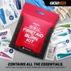 Go2Kits First aid & Burn Kit - Complete Burn Care - 1 Pack in Compact All-Purpose Resealable Pack for Home, Office, Car & Travel (BK35)