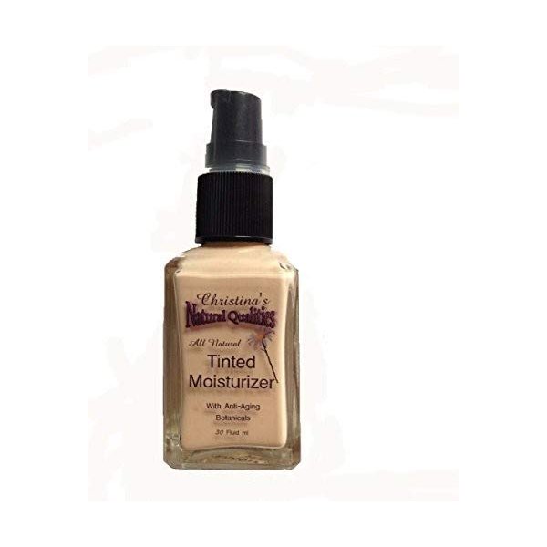 Tinted Moisturizer All Natural Herbal Liquid Foundation - 1oz. Medium Warm