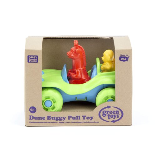 Green Toys Dune Buggy Pull Toy, Green