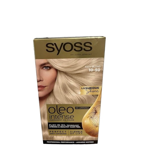 Syoss Oleo Intense Hair Color Dye 100% Pure Oils 0% Amonia 10-50 Smoky Blondes