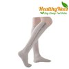 HealthyNees 2 Pairs Set Combo Closed Toe 15-20 mmHg Zipper Compression Socks Leg Fatigue Calf Circulations Support Grey (3XL)
