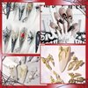94 Pcs Gold Metal Halloween Nail Charms, Assorted Alloy 3D Spider Snake Skull Hand Horror Nail Charms Skeleton Bows Nail Gems and Charms for Nail Jewelrys Halloween Holiday Nail Art Gems