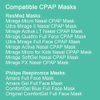 Universal CPAP Mask Headgear Strap / Cpap Harness / CPAP Head Band for ResMed Mirage Series, Philips Respironics CPAP Mask, Comfortable Durable Stretchy Material, Standard – Black (Headgear Only)