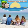 Chzisuyy Beach Essential Sand Removal Bag, Beach Cleaning Sand Gloves, Talc-free Beach Accessories, Essential, Reusable, Gift for Women (brown, large)
