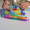 KOAICS Rainbow Crystal Acrylic Cubes Children Learning Color Light Shadow Toy, Stacking Gem Blocks Sensory Building Blocks for Kids(48PCS)…