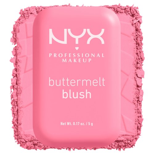 NYX PROFESSIONAL MAKEUP Buttermelt Powder Blush, Fade and Transfer-Resistant Blush, Up to 12HR Make Up Wear, Vegan Formula - Butta Together