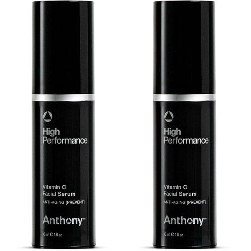 Anthony Vitamin C Serum for Face Anti Aging High Performance – Dark Spot Corrector for Face Brightening – Contains Polypeptides & Salicylic Acid, Support Natural Production of Collagen, 1Fl Oz, 2 Pack