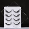 False Eyelashes Natural Look Cat Eye Fluffy Faux Mink Lashes 3D Wispy Lashes Soft Clear Band Volume Fake Eye Lash 4 Pairs Pack by Milllruez569