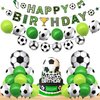 Soccer Birthday Party Decorations Soccer Happy Birthday Banner Soccer Balloons For Men’s Boy’s Soccer Birthday Party Sports Theme Party Football Theme Party Supplies