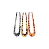 3 Pcs U Shaped Hair Sticks for Women Girls, Fashion Tortoise Shell Hair Forks 4.53 inch Acetate 2 Prong Bun Hair Clips Updo Hair Pins Hair Accessories for Thin Thick Hair