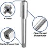 Burkit M14 X 1.5 Tap and Die Set, M14 x 1.5 Machine Thread Tap and Round Die Right Hand
