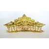 Generic Medium bright gold triangle metal filigree hair claw clip fine thin hair