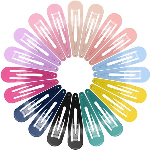 Snap Hair Clips for Women Girls, Funtopia 40 Pcs 7cm / 2.8 Inch Long No Slip Metal Hair Clips Snap Hair Barrettes Hairpins for Thick Hair (Mixed color)