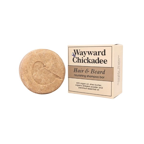 Hair & Beard Nourishing Solid Shampoo Bar - Sulfate-free, Paraben-free, Cruelty-free, Phthalate-free, pH balanced, Vegan, Zero-Waste - Shikakai & Patchouli, 2.5 oz (Pack of 1, up to 80 uses)