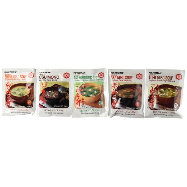 Kikkoman Instant Soup Miso Variety 5 Pack