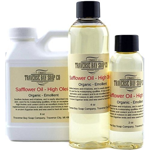 Safflower Oil, High Oleic, 8 oz, Soap Making, Lotion, Creams, Massage Oil, Bath, Beauty,