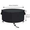 TheElves Fire Pit Cover,60 Inch Firepit Covers Round Waterproof Outdoor Patio Firelace Cover - 60 x 23 Inch