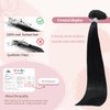 HUAYI Black Clip in Hair Extensions Real Human Hair 22 Inch Jet Black Hair Extensions Clip ins Human Hair Natural Hair Extensions Clip in Full Head 7pcs 70G (22In 7pcs 70g)