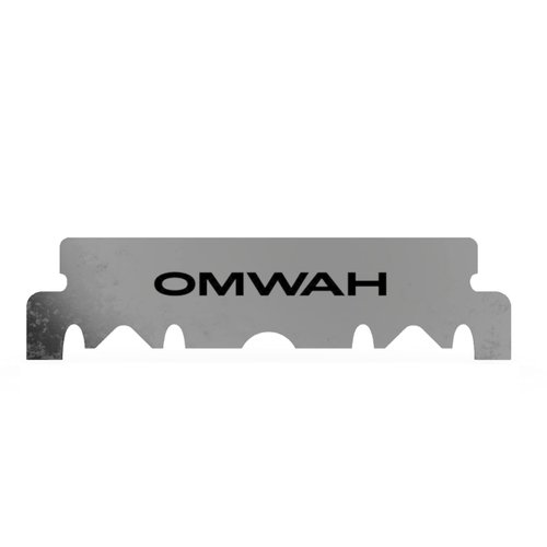 OMWAH Barber Straight Razor Blades - Single Edge Razor Blades 100 Pack Count - Swedish Stainless Steel Razor Blades Single Edge (1 Pack of 100 Pieces)