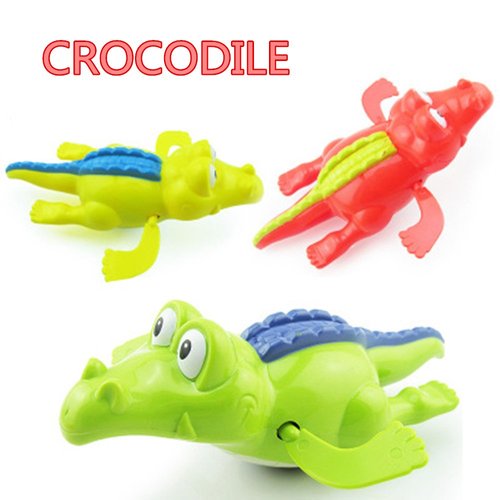 5 Pack Pool Float Bath Toys, Wind Up Swimming Bathtub Animals for Boys Girls Toddlers , Fish Tortoise Hippocampus Crocodile Duck, Smooth Cute Shower Water Toy (Random Color)