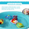 Bathtub Floating Bath Toys(6PCS),Baby Soft Bath Time Boat Toys,Bathtub Learning Water Toys and Bathroom Toys for Toddlers