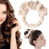 Heatless Hair Curler, Heatless Curling Scrunchie, New Soft Heatless Curling Headband, Suitable for Long Hair Girls No Heat Curling Iron, Soft Sleep Hair Roller (Beige)
