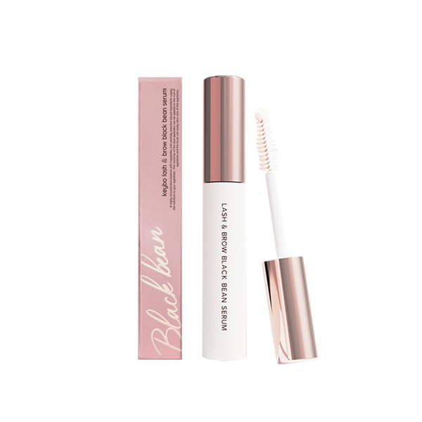 KEYBO Lash & Brow Black Bean Eyelash Growth Serum, Enhance Damaged Lash & Eyebrow with Pure Organic Components