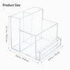 LXIANGN Nail Drill Machine & Bits Holder Storage Case,Transparent 10 Holes Nail Drill Grinding Bit Organizer Nails Manicure Tools Display Box for Nail Salon (Clear)