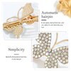 Bartosi Butterfly Hair Clips Gold Rhinestone Butterfly Hair Barrettes Bridal Hair Pins Hair Pieces Hair Accessories for Women and Girls (Pack of 2)