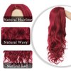 Dai Cloud Red Long Curly Wigs for Women Wave Natural Synthetic Wigs for Halloween Cosplay Use