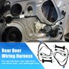 X AUTOHAUX 2pcs Rear Door Harness with Connectors for Dodge for RAM 1500 2500 3500 4500 5500 56051931AA 56051931AB 56051694AA 645-506 Automotive Rear Door Wiring Harness Left Right Side