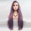 xiweiya Purple Side Part Wig long Purple straight Wig Synthetic Purple 13x3 Lace Front Wigs for Women, Drag Queen Heat Resistant Fiber Hair Replacement Wig Long Purple Hair Side Part 24 inch