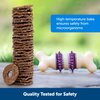 PetSafe® Rawhide Treat Ring Refills, Variety Pack, Size B, Original Rawhide and Peanut Butter Flavor, Replacement Treats Busy Buddy Treat Ring Holding Toys