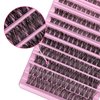 False Eyelashes Natural Look Synthetic Fibers Extension Lengthening DIY D Curl Eyelashes Reusable Cluster Lashes eyelash strings 8/10/12/14/16mm by PANLOPU (003-8/10/12/14/16mm)