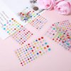 6 Sheet 516PCS Face Jewels Colorful Star Gems Stickers, Eye & Body Makeup Acrylic Rhinestones Self Adhesive Sparkle Freckles Jewels for Women Face, Rave Accessories for Parties, Festival, Daily Use